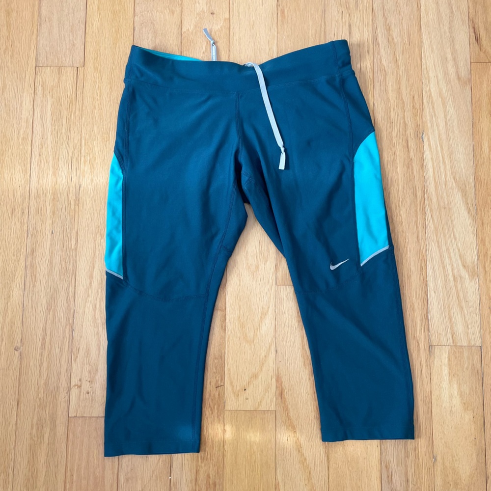 Nike dri-fit half running tights back pocket Size M